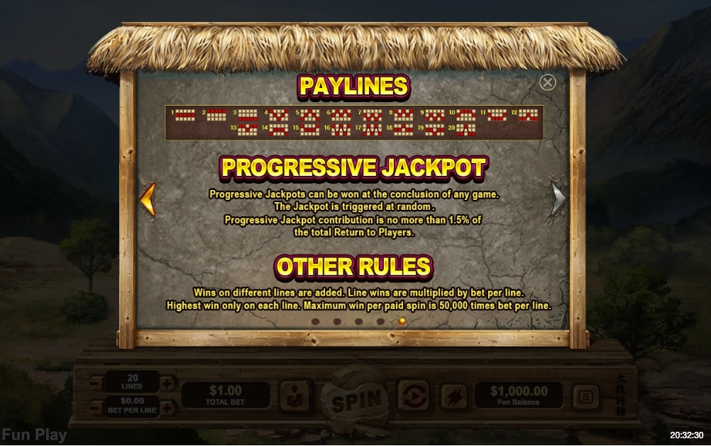 Dragon Fire Slot Machine Paylines Rules